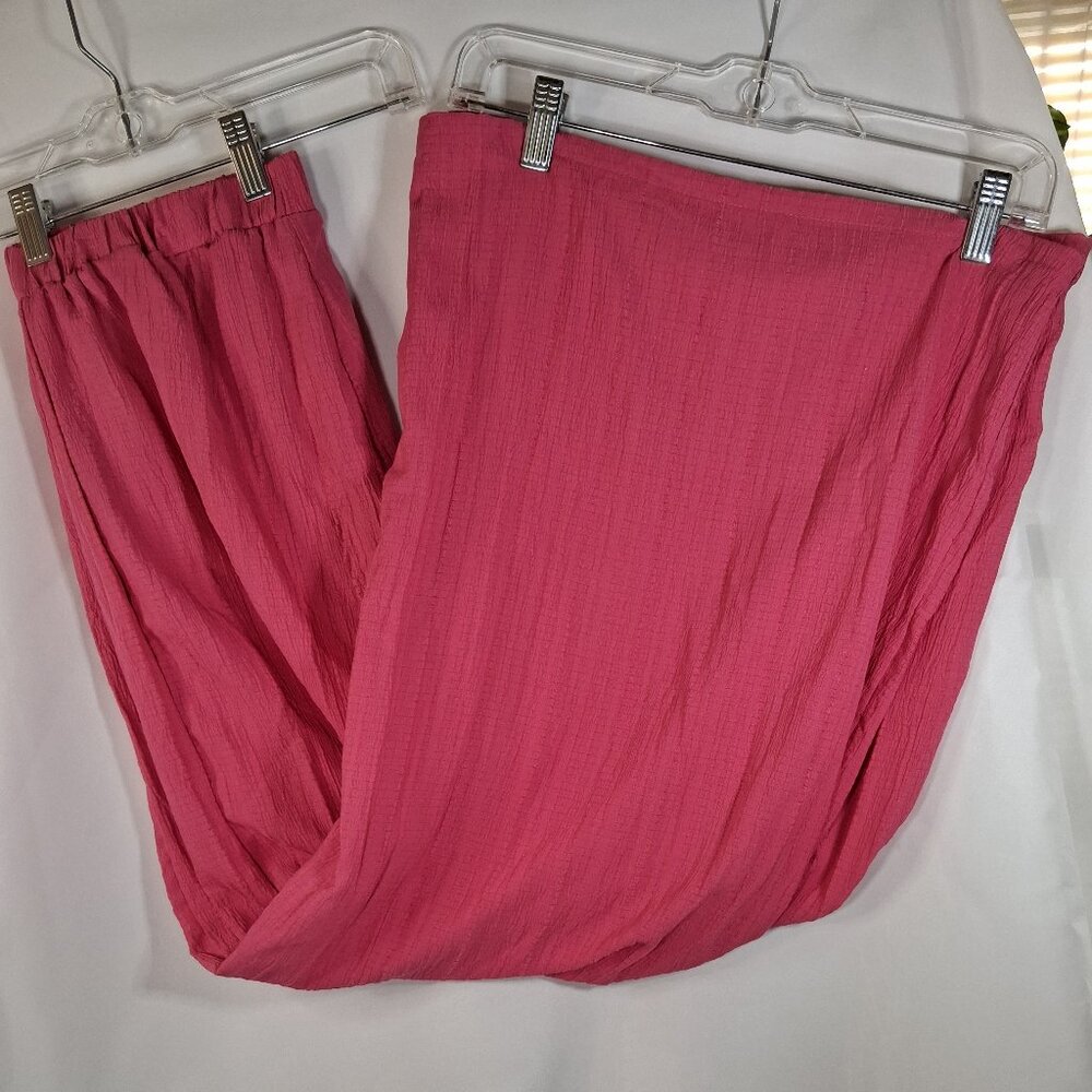 Shein Pink Wide Leg Pants Size Large